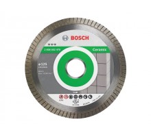 Алмазный круг 125х22 мм по керамике Turbo BEST FOR CERAMIC EXTRA-CLEAN BOSCH ( сухая резка)