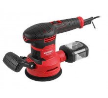 Эксцентриковая шлифмашина WORTEX RS 1245 E в кор. 430 Вт, 125 мм, 7000-14000 об/мин (Амплитуда колебаний 2 мм, регул. об., доп. рукоятка.)