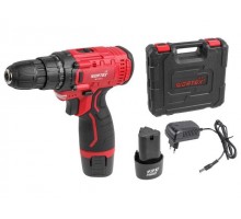 Аккум. дрель-шуруповерт WORTEX LX BD 1215 Li в чем. 12 В, 25 Н*м, 2х1.5 А*ч, БЗП 10 мм (шурупы до 5 мм)