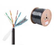 Кабель витая пара F/UTP Cat5E 4х2х24AWG (0.51мм) 305м, медь, наруж. (PE) Юпитер (ЮПИТЕР)