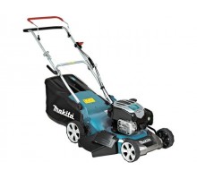 Газонокосилка бензиновая MAKITA PLM 4630 N2 (3.5 л.с., шир. 460 мм, выс. 20-75 мм, мульчир. стальн. корпус, травосборник 60 л)