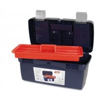 Ящик для инструмента пластмассовый 50x25,8x25,5см (с лотком) TAYG (мет. замки)