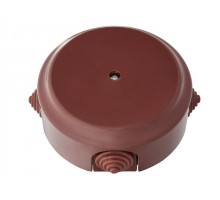 Коробка монтажная КМ-447 коричневая, Ретро, BYLECTRICA (124,5х124,5х45)
