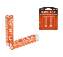 Батарейка AAA LR03 1,5V alkaline 2шт. ЮПИТЕР