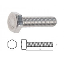 Болт М8х40 шестигр., нерж.сталь (А2), DIN 933 (100 шт в уп.) (STARFIX)
