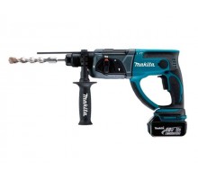 Аккум. перфоратор MAKITA LXT DHR 202 RFE в чем. (18.0 В, 2 акк., 3.0 А/ч Li-Ion, 1.9 Дж, вес 3.5 кг,)