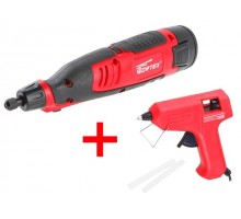 Гравер аккумуляторный WORTEX MG 1213 ELi в кор. + аксессуары + АКЦИЯ (    WORTEX GG 071 (Гравер аккум.WORTEX MG 1213 ELi + клеевой пистолет 0710)
