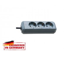 Удлинитель 1.5м (3 роз., 3.3кВт, с/з, ПВС) серебристо-серый Brennenstuhl Eco-Line (провод 3х1,5мм2, сила тока 16А, с/з - с заземляющим контактом)