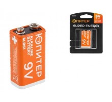 Батарейка 6LR61 (6LF22) 9V alkaline 1шт. ЮПИТЕР (крона)