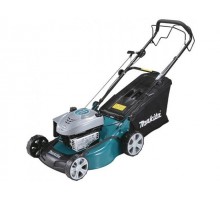 Газонокосилка бензиновая MAKITA PLM 4621 N самоходная (3.6 л.с., шир. 460 мм, выс. 25-70 мм, мульчир. стальн. корпус, травосборник 60 л)