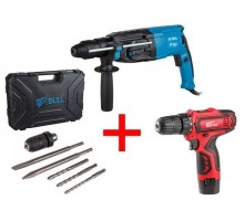 Перфоратор BULL BH 2802 в чем. + АКЦИЯ! (WORTEX BD 1213 Li в ПОДАРОК!)