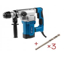 Перфоратор BULL BH 3601 в чем. + АКЦИЯ (3 бура SDS-Plus 8,10,12 DIAGER в подарок) (1500 Вт, 4.5 Дж, 4 реж., патрон SDS-plus, вес 5.7 кг. 3 бура SDS-Pl