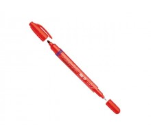 Маркер промышл. перманентный двухсторонний красный DURA INK DUAL TIP (толщ. линии 0.7/1.0 мм. Цвет красный)