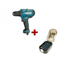 Дрель-шуруповерт MAKITA DF 0300 в кор. + АКЦИЯ Набор насадок E-03084