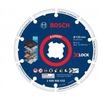 Алмазный круг 115х22,23 мм по металлу X-LOCK Expert Diamond Metal Wheel BOSCH ( сухая резка)