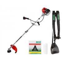 Мотокоса ECO GTP-250S Power с разборной штангой (2.5 кВт, 3.4 л.с., 52.0 см3, лёгкий запуск, разборная штанга, нож 3Т, ремень двухлямочный, вес 7.8 к)