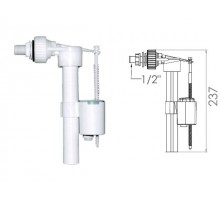 Поплавочный клапан  боковой подачи воды, 1/2, пл. резьба, AV Engineering