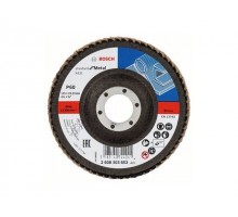 Круг лепестковый 115х22.2 мм K60 конический STANDARD FOR METAL BOSCH