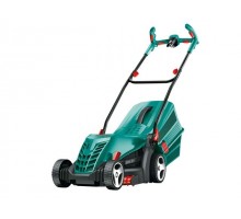 Газонокосилка электрическая BOSCH ARM 37 (1400 Вт, шир.37 см, выс. 20-70 мм, пластм. корпус, без мульчир., травосборник 40 л)