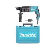 Перфоратор MAKITA HR 2470 X19 в чем. (780 Вт, 2.7 Дж, 3 реж., патрон SDS-plus, БЗП в комплекте, вес 2.6 кг)