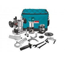 Фрезер кромочный MAKITA RT 0702 CX2 + аксессуары в сумке (710 Вт, цанга 8 мм, 30000 об/мин, регул. об.)