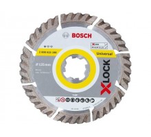 Алмазный круг 125х22,23 мм универс. сегмент. X-LOCK Standard for Universal BOSCH ( сухая резка)