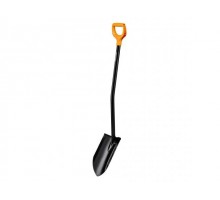 Лопата штыковая с удлиненным лезвием и удлин ручкой FISKARS (черная)