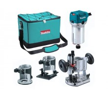 Фрезер кромочный MAKITA RT 0700 CX2 + аксессуары в сумке (710 Вт, цанга 8 мм, 30000 об/мин, регул. об.)