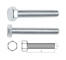 Болт М10х60 мм шестигр., цинк, кл.пр. 5.8, DIN 933 (20 шт в карт. уп.) STARFIX