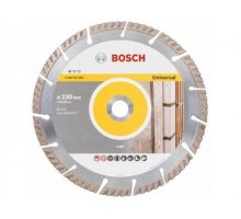 Алмазный круг 230х22.2 мм универс. сегмент. Turbo STANDARD FOR UNIVERSAL BOSCH ( сухая/мокрая резка)