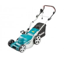 Газонокосилка электрическая MAKITA ELM 4620 (1800 Вт, шир. 460 мм, выс. 20-75 мм, стальн. корпус, мульчир. опц., травосборник 60 л)