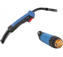 Горелка сварочная MIG MAG WG-15AK (5м, 180А) SOLARIS (CO2 - 180A, Ar(Ar+CO2) - 150A, 0.6-1.0мм, ПВ - 60%, 5 метров, М6)