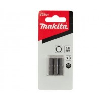 Насадка HEX6.0, 25 мм, C-form, 3 шт. MAKITA