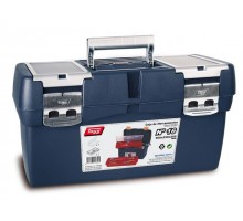 Ящик для инструмента пластмассовый 50x25,8x25,5см (с лотком и органайзером) TAYG (мет. замки)