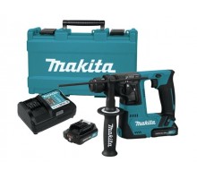Аккум. перфоратор MAKITA HR 140 DWYE1 в кейсе + аксессуары (10.8 В, 2 акк., 1.5 А/ч Li-Ion, 1.0 Дж, вес 1.9 кг,)