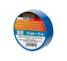 Изолента ПВХ 18ммх10м синяя STARTUL PROFI (ST9047-2) (130 мкм)