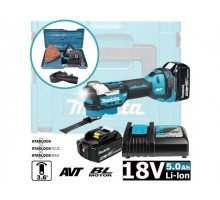 Аккум. многофункциональный инструмент (реноватор) MAKITA LXT DTM 52 RTJX1 MAKPAC (18.0 В, 2 акк., 5.0 А/ч, Li-Ion, 20000 об/мин)