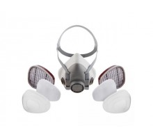 Полумаска 5500Р с фильтрами 6510 А1 с предфильтрами и с держателями Jeta Safety (комплект) (р-р М, для защиты дыхания (полумаска, фильтры A1 2шт, пред