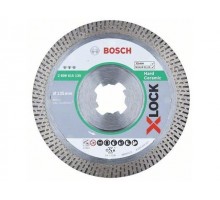 Алмазный круг 125х22,23 мм по керамике сплошн. X-LOCK Best for Hard Ceramic BOSCH ( сухая резка)