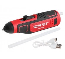 Аккум. клеевой пистолет WORTEX CGG 1104 в кор. 4В, 7.2 мм