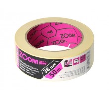Лента малярная 38ммх50м ZOOM Super glue, желтая (желтая)