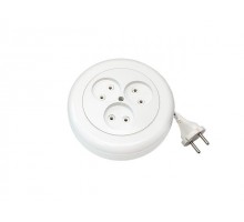 Удлинитель на катушке 5м (3 роз., 1.5кВт, б/з, ПВС 2х0,75) Bylectrica