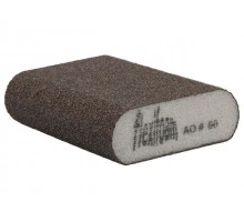 Губка абразивная 98х69х26мм Р100 Round Block Flexifoam (ЗАКРУГЛЕННАЯ)