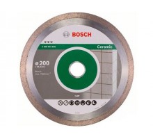 Алмазный круг 200х25.4 мм по керамике сплошн. BEST FOR CERAMIC BOSCH ( сухая/мокрая резка)