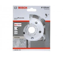 Алмазная чашка 125х22.2 мм по бетону двурядная EXPERT FOR CONCRETE BOSCH ( для быстрого шлифования)