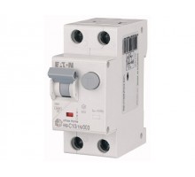 Дифф. авт. выкл. Eaton HNB-C10/1N/003, 1P+N, 10A, тип C, 6кA, 30мA, тип АC, 2M
