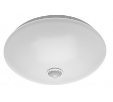 Светильник светодиодный ATOMIKA с датчиком движения, 18W, 4000K, IP20, AC220-240V, 50-60Hz, 1200lm, 360град, белый корпус