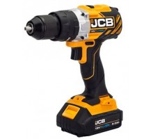 Дрель-шуруповерт аккумуляторная (JCB-BLCD-B-E) 18V, max 65Nm в комплекте с зарядным устройством (JCB-18VFC-E) 2.4A и батареей аккуму(JCB-20LI-E) 2.0AH